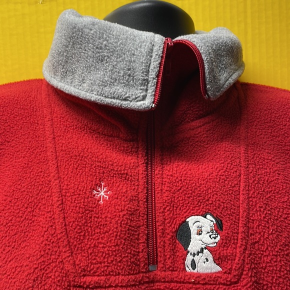 The Disney Catalog 101 Dalmatians fleece pullover sweater, 1/4 zipper, size 2XL - Picture 2 of 8